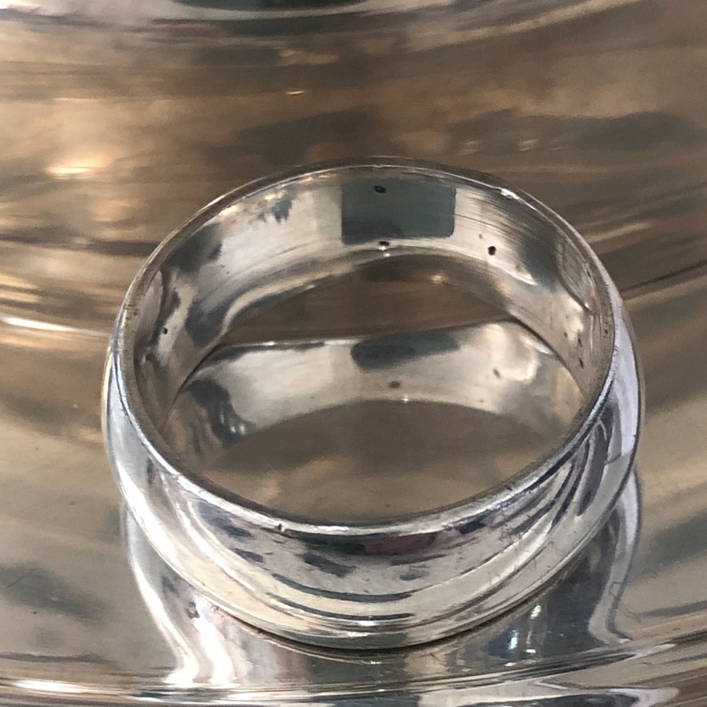 Vintage Sterling Silver Band Ring size 9 Unisex Men or Women 8.19g